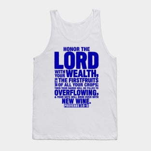 Proverbs 3:9-10 Tank Top